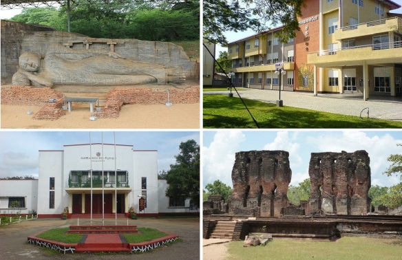 Important places on Polonnaruwa; Gal Vihara, District General Hospital, Royal Central College, Ruin of Royal Palace