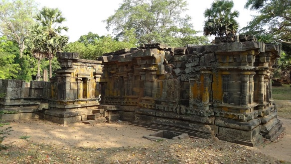 Photograph of the rear of the temple