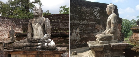 The Buddha statue on the Vatadage Quadrangle Polonnaruwa