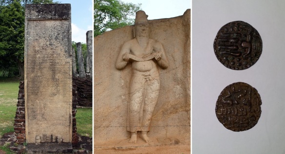 Velakara (Tamil) inscription, Stone statue and First currency of Vijayabahu I